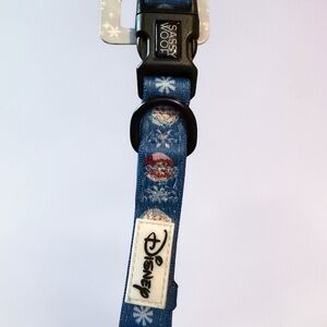 Disney Medium Sassy Woof Blue Adjustable Dog Collar Team Mickey Medium NWT